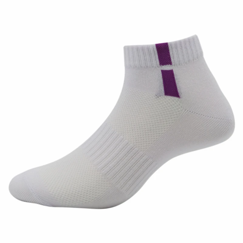 Stripe White -Purple